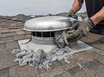 Cleaning Dryer Vent On Roof in Canyon Lake