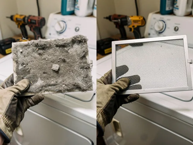 Professional lint trap cleaning by Canyon Lake Dryer Vent Cleaning in Canyon Lake