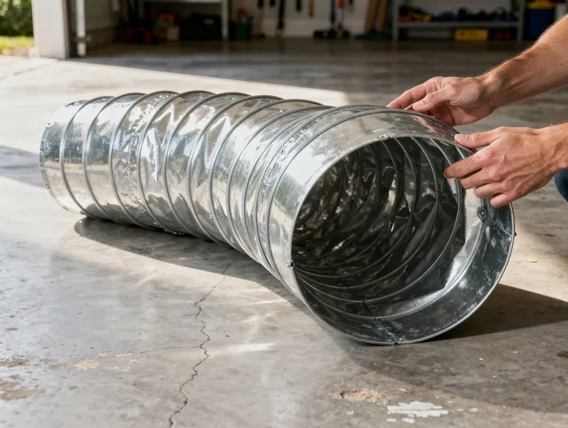 Canyon Lake Dryer Vent Cleaning specialist using advanced equipment for thorough duct cleaning in Canyon Lake